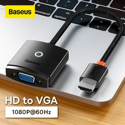 Baseus Lite Series Adapter HDMI to VGA (3.5 mm Aux Port & Micro USB Power Input )