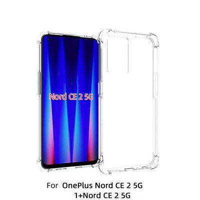 Anti-Fingerprint Non-Slip Waterproof Four Corners Shockproof Transparent Soft TPU Back Cover Protective Case for OnePlus Nord CE 2 5G