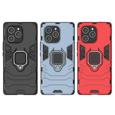 For Honor 60 SE Black Panther 2 in 1 Detachable Magnetic Attraction Shockproof with Stand Hard PC + Soft TPU Back Cover Case