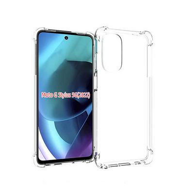 Anti-Fingerprint Non-Slip Waterproof Four Corners Shockproof Transparent Soft TPU Back Cover Protective Case for MOTO G STYLUS 5G 2022