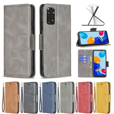 For Xiaomi Redmi Note 11 Pro 5G/Xiaomi Redmi Note 11 Pro 4G/Xiaomi Redmi Note 11E Pro/Redmi Note 11 pro+ 5G（IN） Solid Color Sheep Pattern Scratch Resistant Wallet Leather Case