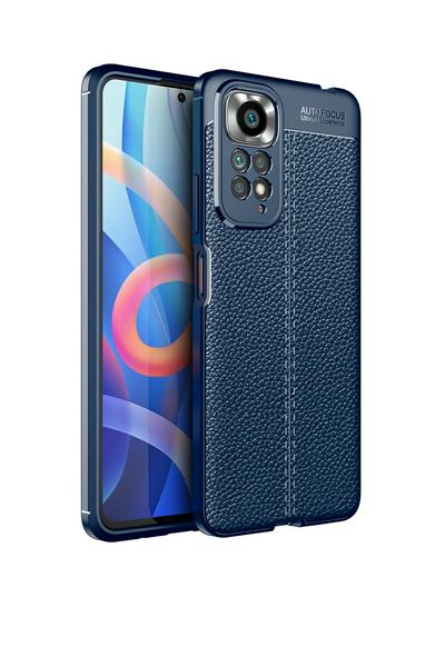 For Xiaomi Redmi Note 11 4G/Xiaomi Redmi Note 11S Lychee Pattern Shock Absorption Anti-drop Business Soft TPU Back Cover Case