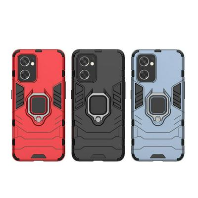 For Oppo Reno7 SE 5G Black Panther 2 in 1 Detachable Magnetic Attraction Shockproof with Stand Hard PC + Soft TPU Back Cover Case