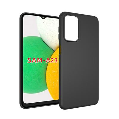 For Samsung Galaxy A23 Black Matte Shockproof Durable Soft TPU Back Cover Phone Case 