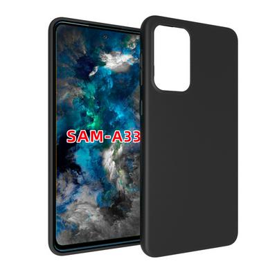 For Samsung Galaxy A33 5G Black Matte Shockproof Durable Soft TPU Back Cover Phone Case 