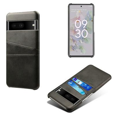 For Google Pixel 7 Extra Thinness Premium Cowhide Leather Vintage Shockproof Hard PC Back Cover Case