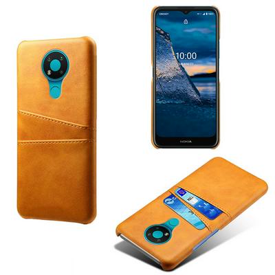 For Nokia 3.4 Extra Thinness Premium Cowhide Leather Vintage Shockproof Hard PC Back Cover Case