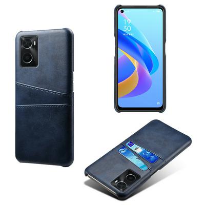 For Oppo A36 4G/A76 4G/A96 4G Extra Thinness Premium Cowhide Leather Vintage Shockproof Hard PC Back Cover Case