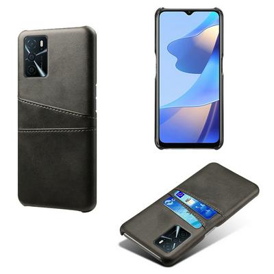 For Oppo A16 5G/A16s/A54s Extra Thinness Premium Cowhide Leather Vintage Shockproof Hard PC Back Cover Case