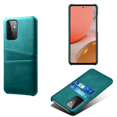 For Samsung Galaxy A72 4G/5G Extra Thinness Premium Cowhide Leather Vintage Shockproof Hard PC Back Cover Case