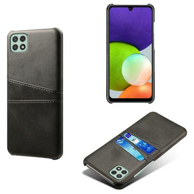 For Samsung Galaxy A22 5G U.S. Edition Extra Thinness Premium Cowhide Leather Vintage Shockproof Hard PC Back Cover Case