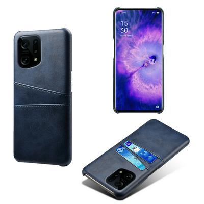 For Oppo Find X5 Extra Thinness Premium Cowhide Leather Vintage Shockproof Hard PC Back Cover Case