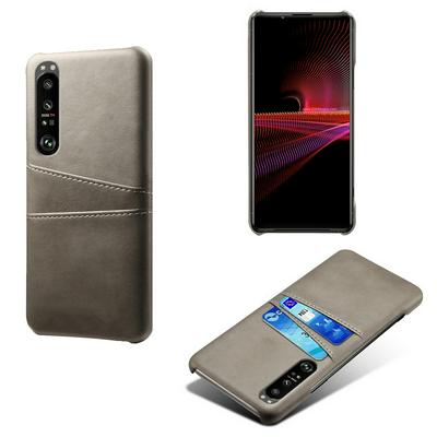 For Sony Xperia 1 III Extra Thinness Premium Cowhide Leather Vintage Shockproof Hard PC Back Cover Case