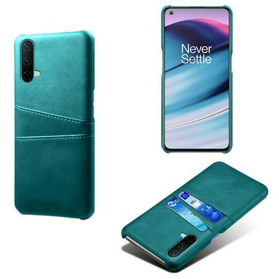 For OnePlus Nord CE 5G Extra Thinness Premium Cowhide Leather Vintage Shockproof Hard PC Back Cover Case
