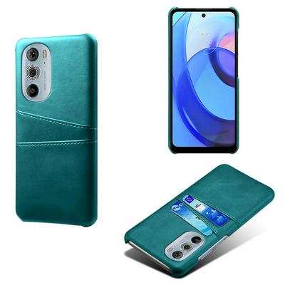 For Moto Edge Plus 2022/Motorola Edge 30 Pro Extra Thinness Premium Cowhide Leather Vintage Shockproof Hard PC Back Cover Case