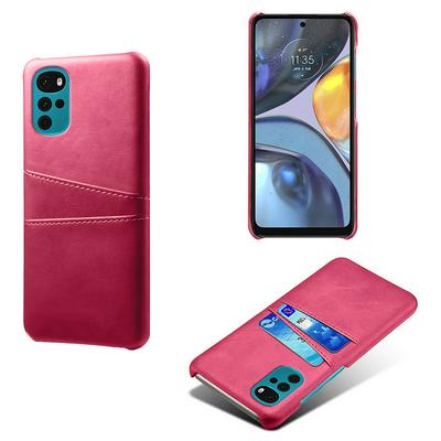 For Motorola Moto G22  Extra Thinness Premium Cowhide Leather Vintage Shockproof Hard PC Back Cover Case