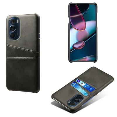For Motorola Edge X30 Extra Thinness Premium Cowhide Leather Vintage Shockproof Hard PC Back Cover Case