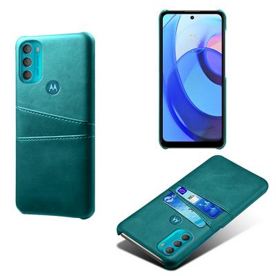 For Motorola Moto G71 5G Extra Thinness Premium Cowhide Leather Vintage Shockproof Hard PC Back Cover Case