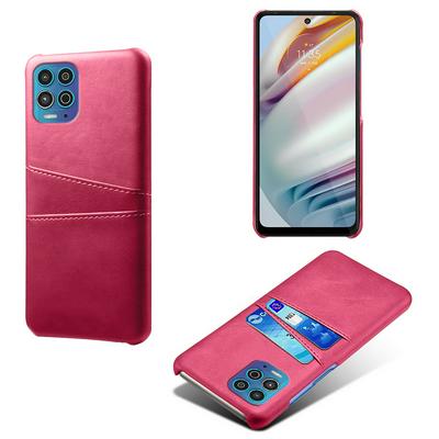 For Motorola Moto G100/Motorola Edge S Extra Thinness Premium Cowhide Leather Vintage Shockproof Hard PC Back Cover Case