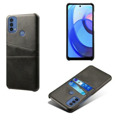 For Motorola Moto E20/E30/E40 Extra Thinness Premium Cowhide Leather Vintage Shockproof Hard PC Back Cover Case