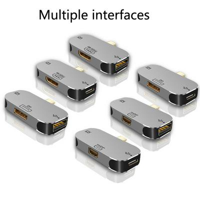 USB Type C Hub Adapter Laptop Docking Station 3 in 1 USB C to DP 4K HDMI-Compatible Mini DP Type C Expansion Dock for Macbook