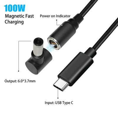 100W Magnetic Type C USB C Laptop Power Adapter Connector Cable Cord for Asus TUF Gaming FX705GM FX705GE FX705GD FX505 FX505GD
