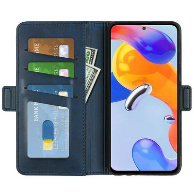 For Xiaomi Redmi Note 11 Pro 5G International Edition/Xiaomi Redmi Note 11 Pro 4G/Redmi Note 11 Pro+ 5G（IN） International Edition/Xiaomi Redmi Note 11E Pro Double Buckle Wallet Style Leather Case
