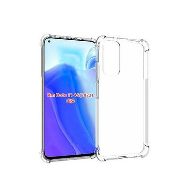 Anti-Fingerprint Non-Slip Waterproof Four Corners Shockproof Transparent Soft TPU Back Cover Protective Case for Xiaomi Redmi note 11 4G/note 11S