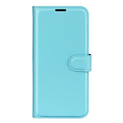 For Samsung Galaxy M13 4G Lychee Pattern Folio Flip Leather Case with Stand and Card Slots Function