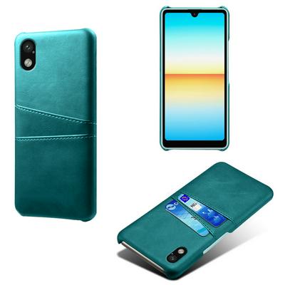 For Sony Xperia Ace 3 Extra Thinness Premium Cowhide Leather Vintage Shockproof Hard PC Back Cover Case