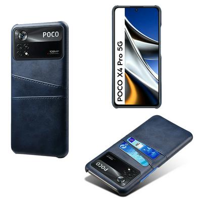 For Xiaomi Poco X4 Pro 5G Extra Thinness Premium Cowhide Leather Vintage Shockproof Hard PC Back Cover Case