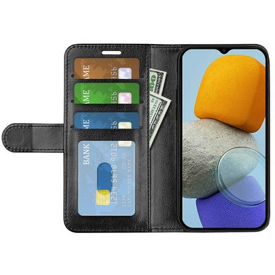 For Samsung Galaxy M23 5G/F23 5G R64 Pattern Single Folded Edge Folio Flip Leather Wallet Phone Case