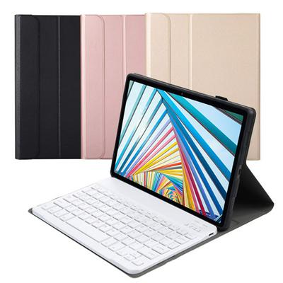 AM20 For Lenovo M10 Plus 3rd generation 10.6 inch (TB-125FU) sheep fine grain TPU shell Bluetooth keyboard leather case