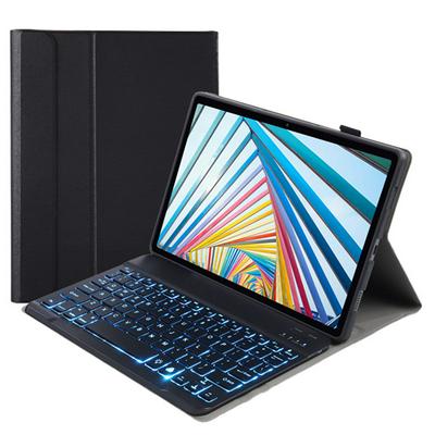 AM20S For Lenovo M10 Plus 3rd generation 10.6 inch (TB-125FU) sheep fine grain TPU shell backlight Bluetooth keyboard leather case