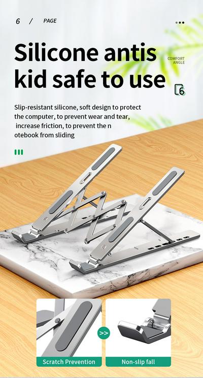 MAICONG LS501 Laptop Stand Foldable and Portable Aluminum Alloy Cooling Laptop Bracket