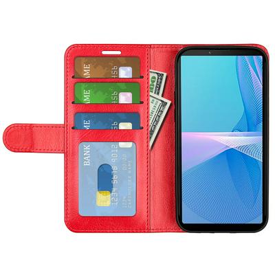 For Sony Xperia 10 IV R64 Pattern Single Folded Edge Folio Flip Leather Wallet Phone Case