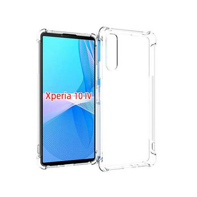 Anti-Fingerprint Non-Slip Waterproof Four Corners Shockproof Transparent Soft TPU Back Cover Protective Case for Sony Xperia 10 IV