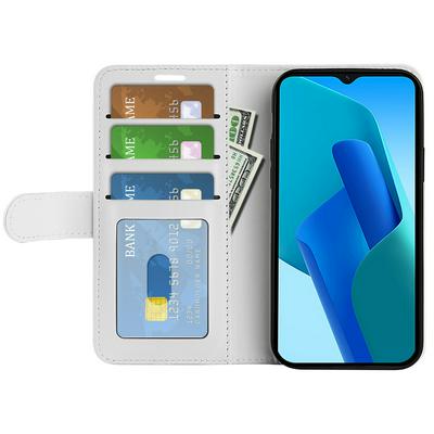 For Oppo A16E R64 Pattern Single Folded Edge Folio Flip Leather Wallet Phone Case