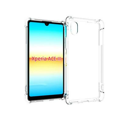 Anti-Fingerprint Non-Slip Waterproof Four Corners Shockproof Transparent Soft TPU Back Cover Protective Case for Sony Xperia Ace 3