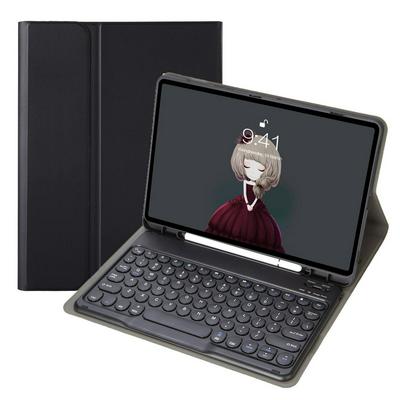 YA700B For Samsung Tab S8 11 inch 2021 (X700/X706) / S7 11 inch (T870/T875) TPU Shell Pen Slot Round Keycap Bluetooth Keyboard Holster