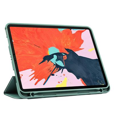 For iPad Air4 10.9 (2020)/Air5 (2022) Tri-fold Silicone All-Inclusive Tablet Protective Case with Pen Slot