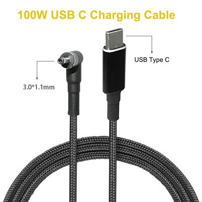 100W USB Type C PD to DC 3.0X1.1mm Laptop Charging Charger Cable Cord for Samsung Acer Asus Dc Notebook Power Adapter Converter
