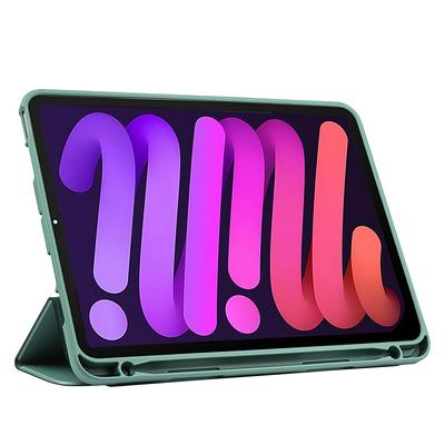 For iPad mini 6 Tri-fold Silicone All-Inclusive Tablet Protective Case with Pen Slot