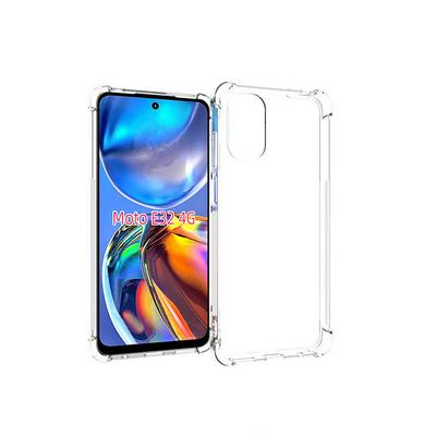 Anti-Fingerprint Non-Slip Waterproof Four Corners Shockproof Transparent Soft TPU Back Cover Protective Case for Motorola Moto E32 4G
