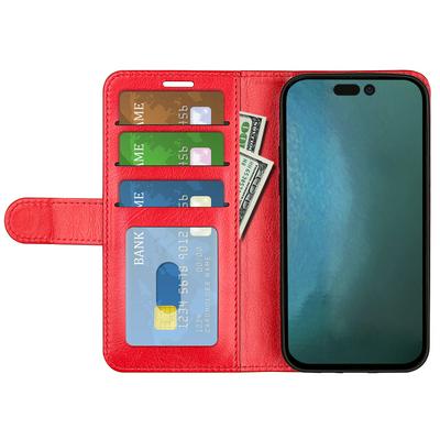 For iPhone 14 Max R64 Pattern Single Folded Edge Folio Flip Leather Wallet Phone Case