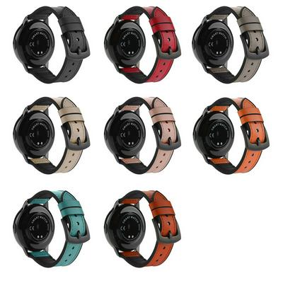 Applicable to Samsung galaxy watch watch Huawei smart watch 20/22mm silicone leather super fiber strap