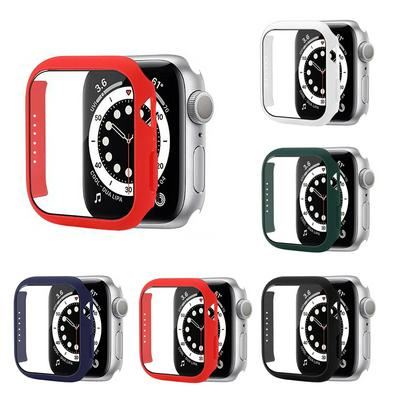 360 Cover for Apple Watch  41MM 45MM Tempered glass one-piece Shockproof Protective Cover Frame for iWatch 7