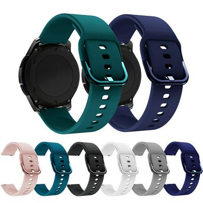 20 22mm silicone soft watch band for samsung Gear S3 for GALAXY WATCH for huawei GT2 sport strap for Amazfit Bip for active loop