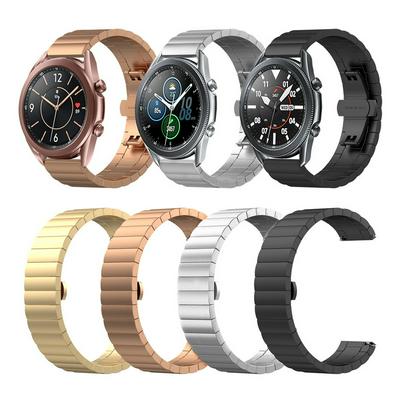 18mm 20mm 22mm For Samsung Smart Watch One-bead Steel Original Buckle Replacement Strap Watchband