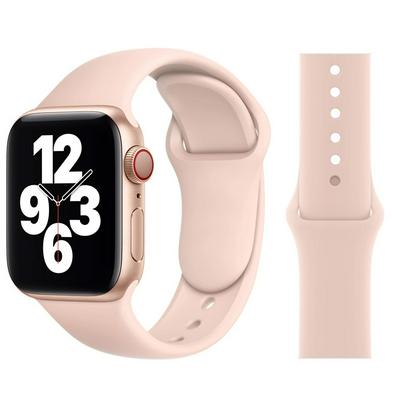 Silicone Strap S/M For Apple Watch band 6 44mm 42mm 40mm 38mm Smart rubber watch band bracelet iWatch band for Series 7 6 SE 5 4 3 se